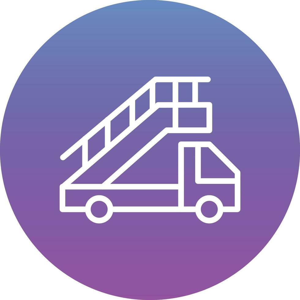 Aircraft Stairs Vector Icon