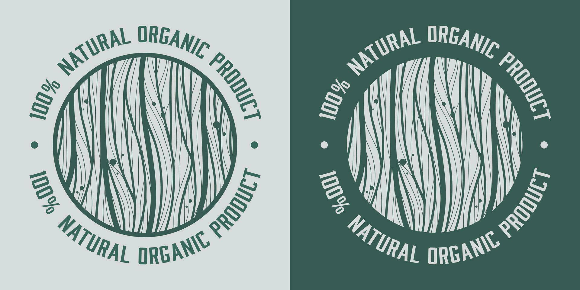 orgánico sano comida etiqueta, natural vegano y vegetariano ecológico producto emblema vector