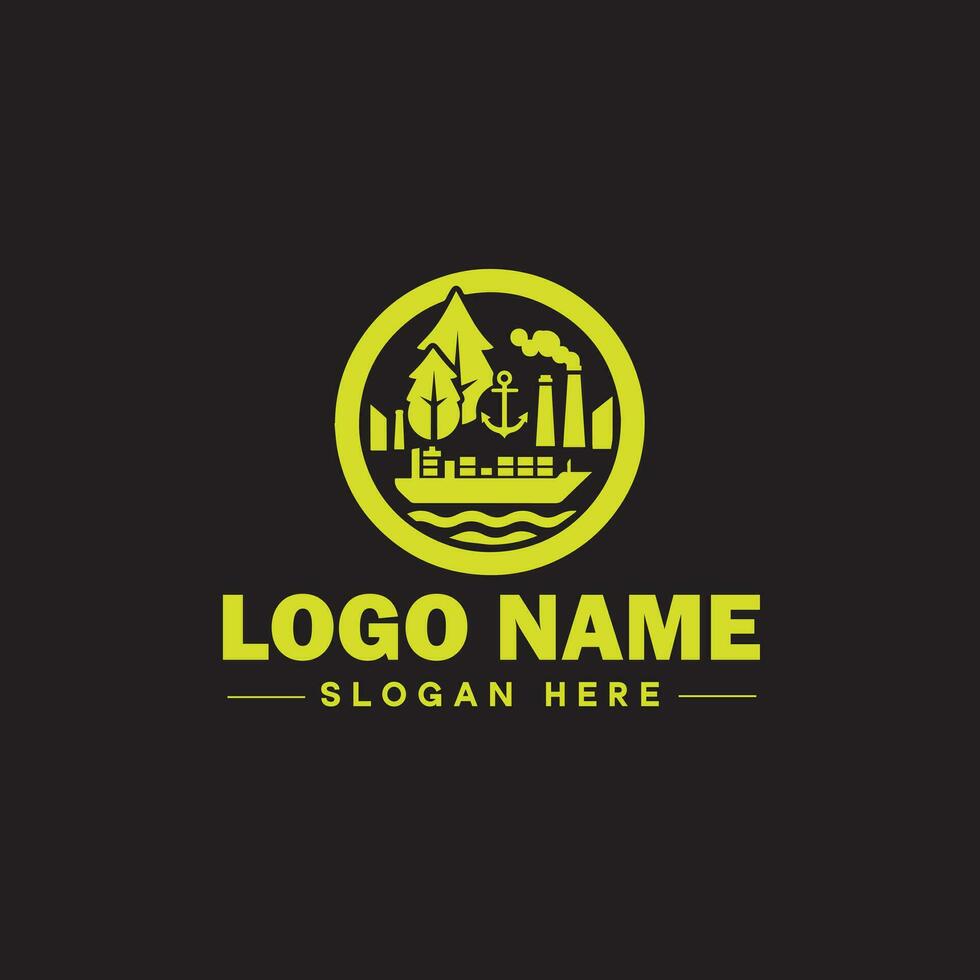 Environmental logo ecologic green nature farm business logo icon editable vector