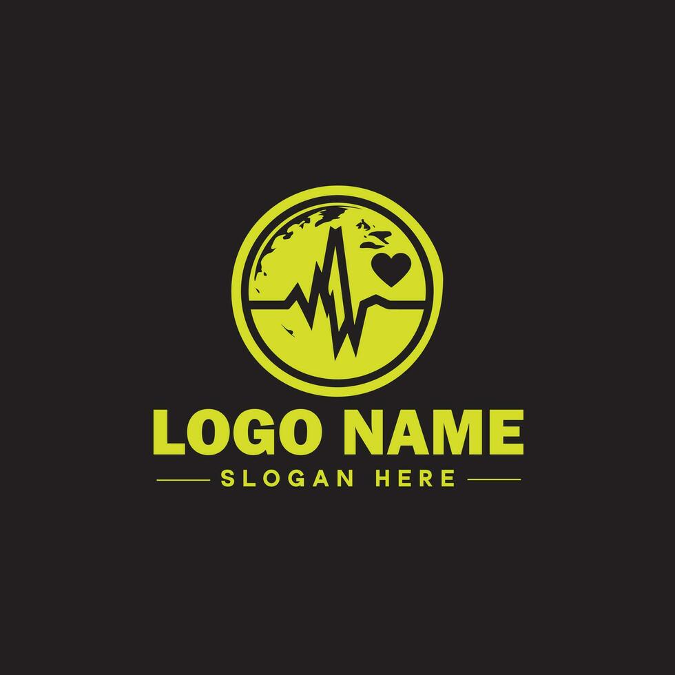 Environmental logo ecologic green nature farm business logo icon editable vector
