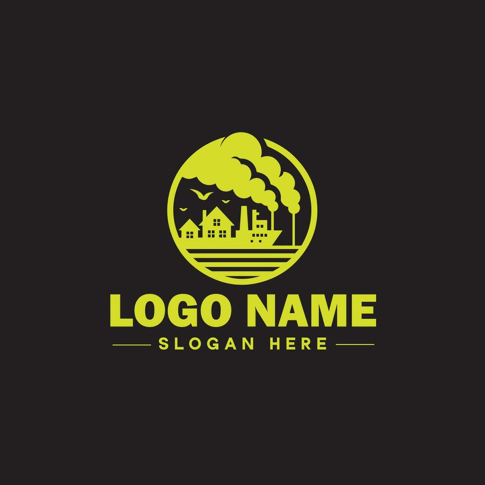 Environmental logo ecologic green nature farm business logo icon editable vector