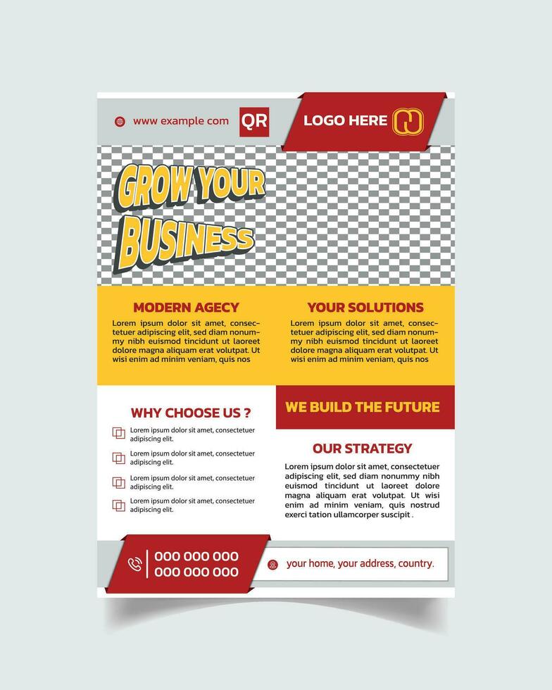 Trending Corporate Business Flyer and Innovative Business A4 Poster Unique Business Agency Flyer vector