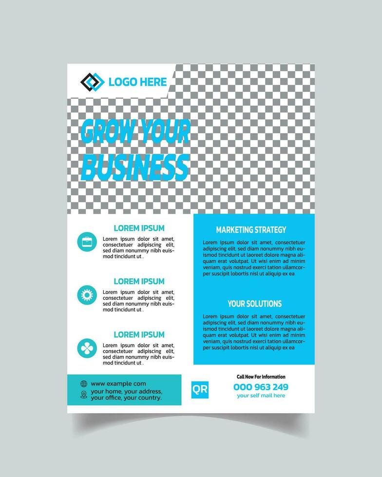 Corporate Business Agency Flyer and Unique Design Business Leaflet Modern Agency Poster vector