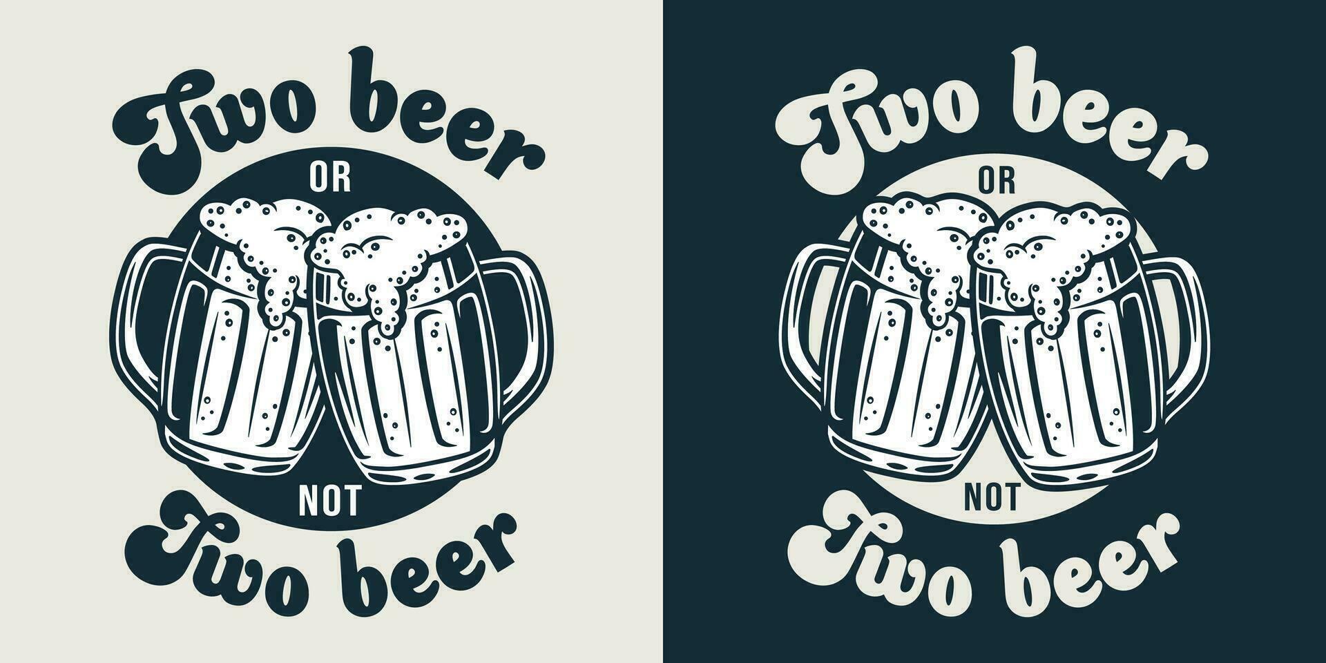 Emblem of beer mug with foam bar poster vector
