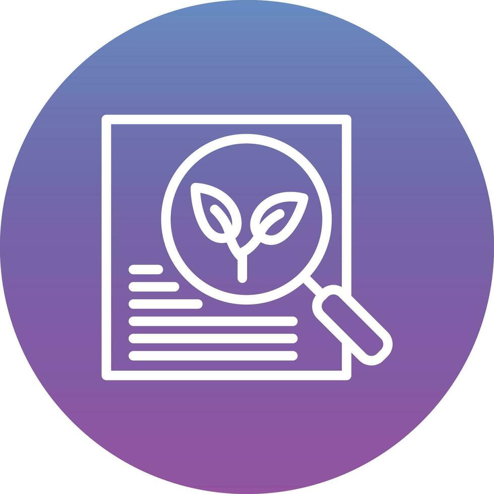 Eco Research Vector Icon