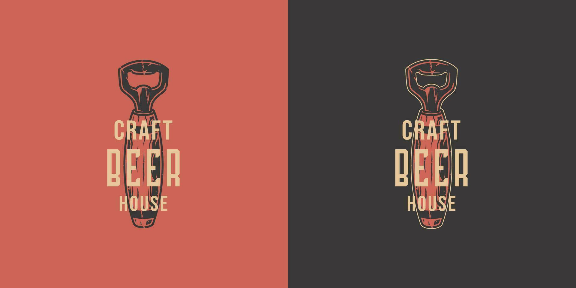 cerveza abrelatas para bar. elaborar cerveza diseño para pab vector