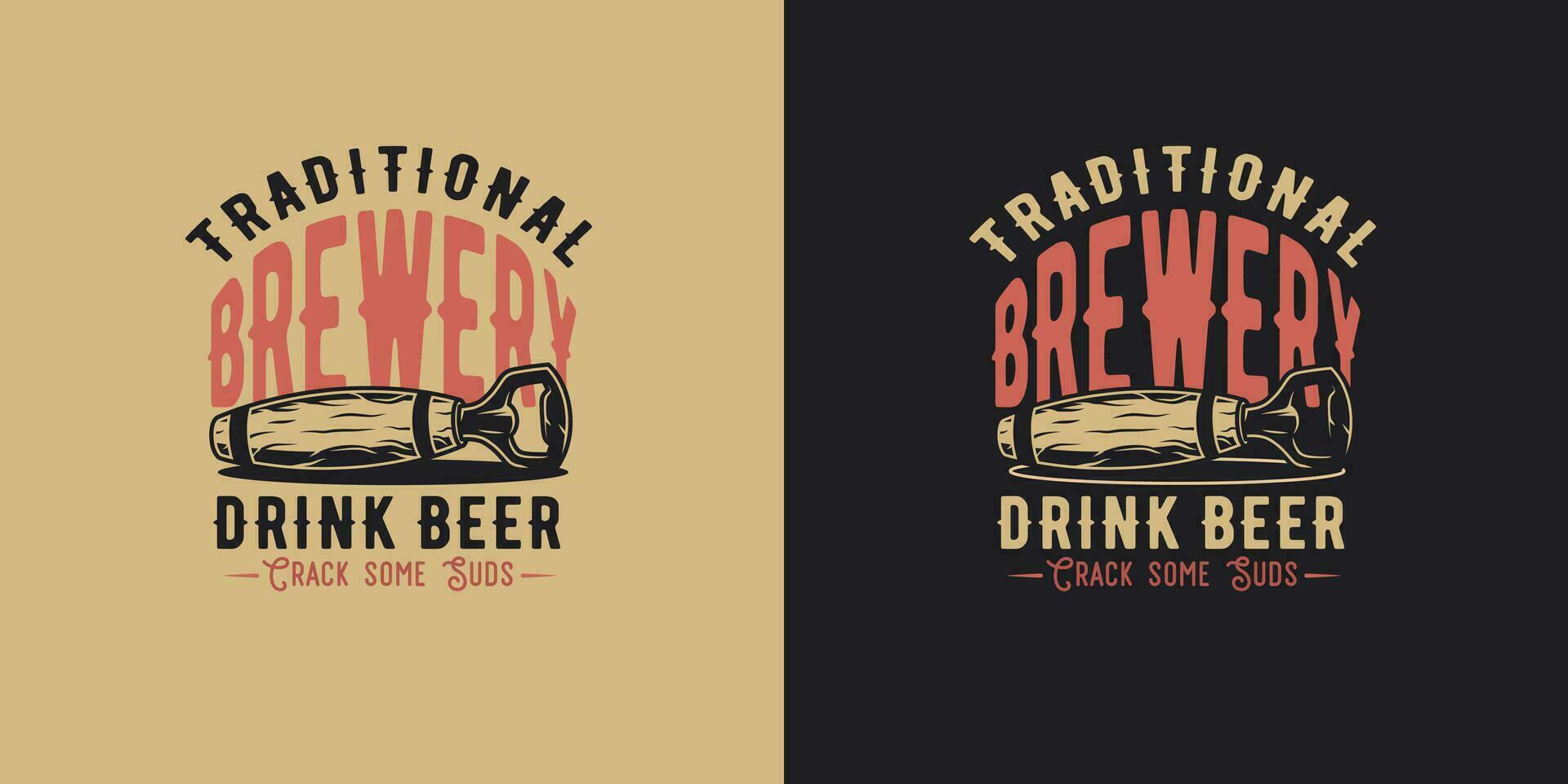 Beer opener for bar. Brew design for pab vector