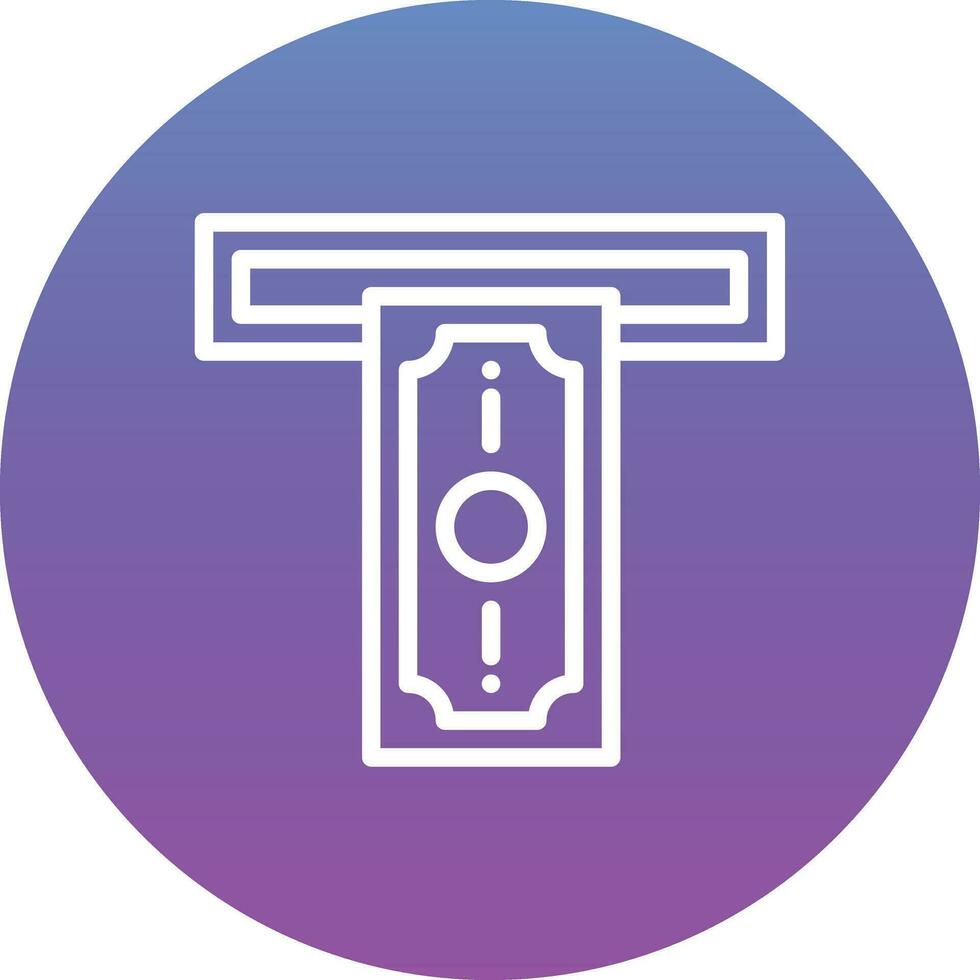 Cash Withdrawal Vector Icon