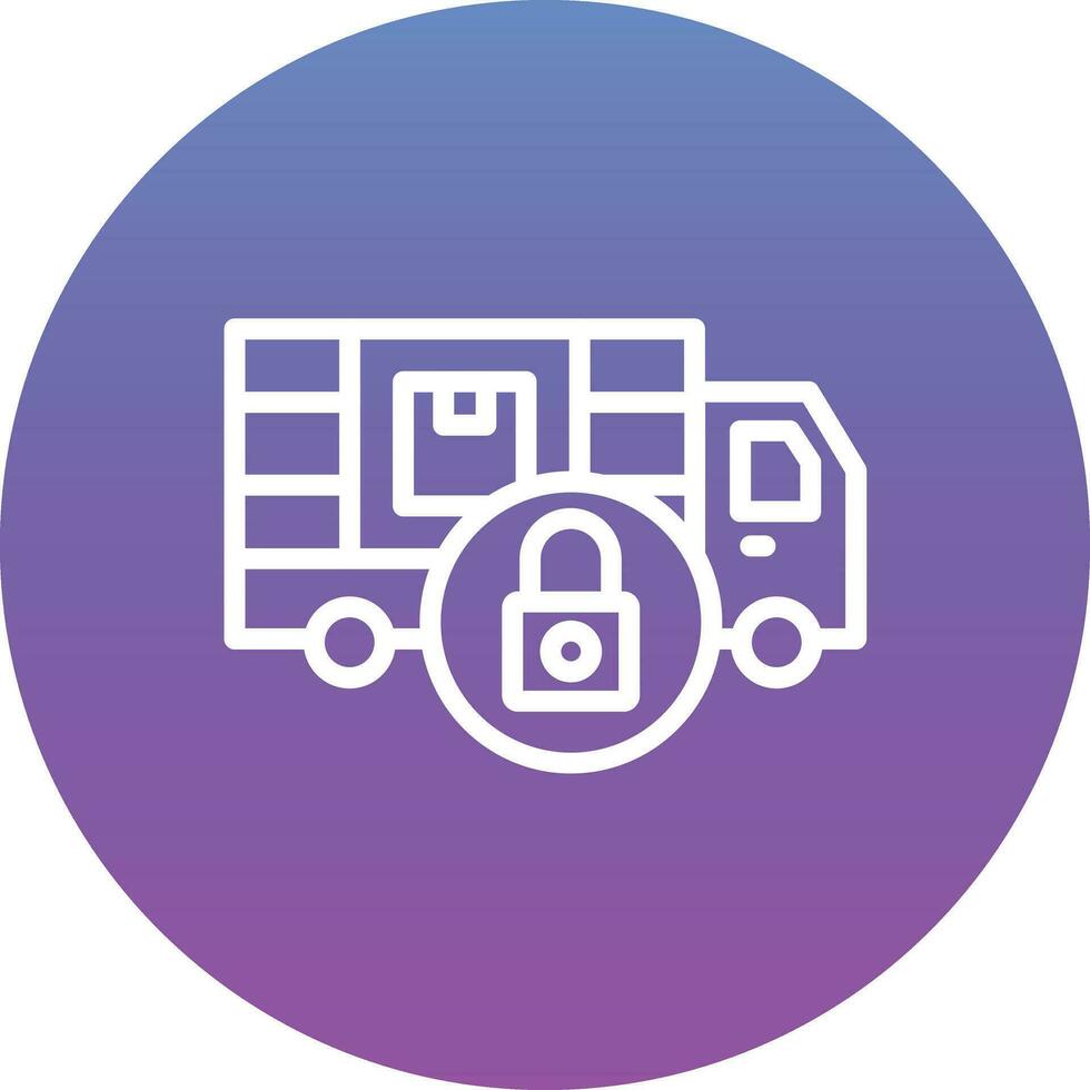 Locked Delivery Vector Icon