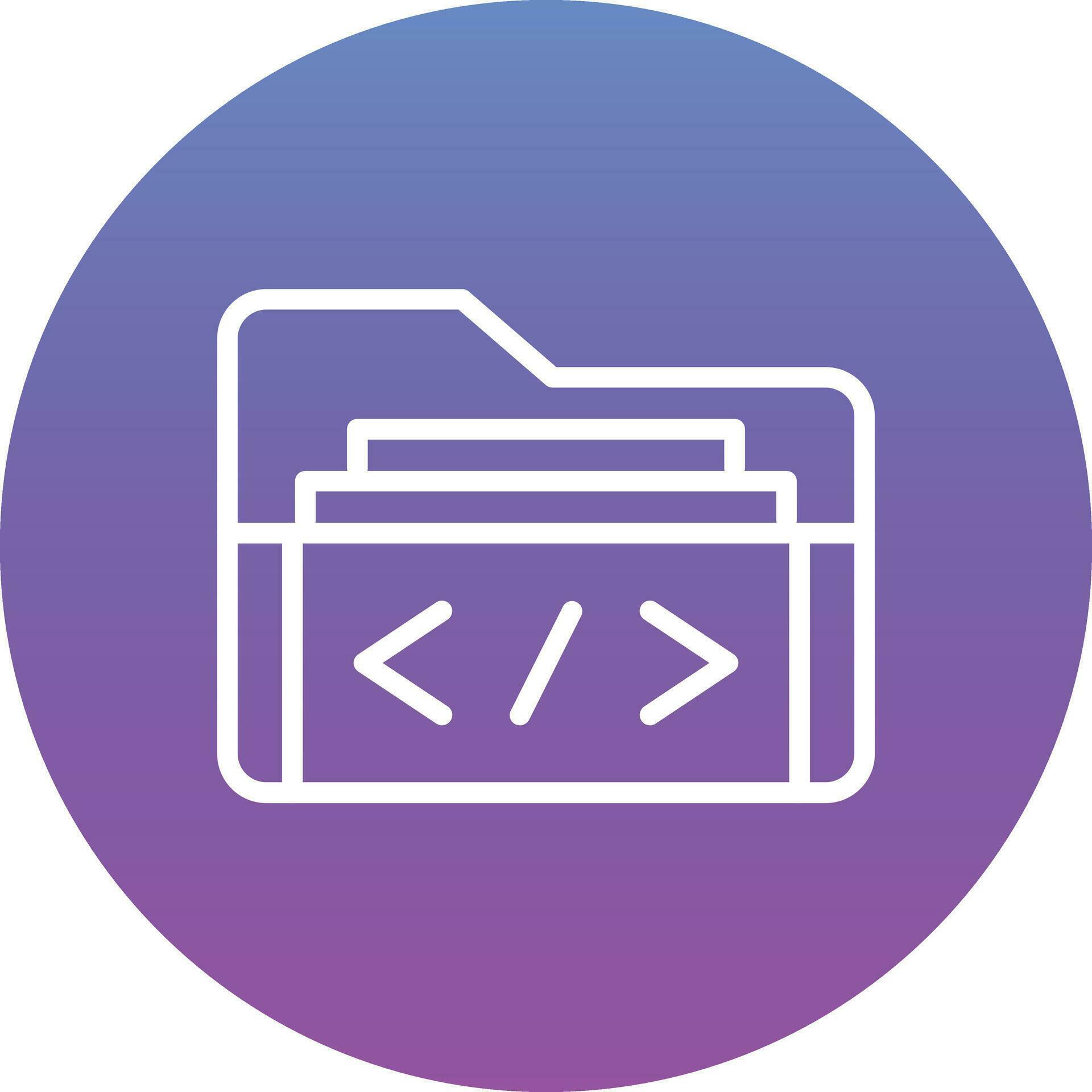 Coding Folder Vector Icon 36478990 Vector Art at Vecteezy
