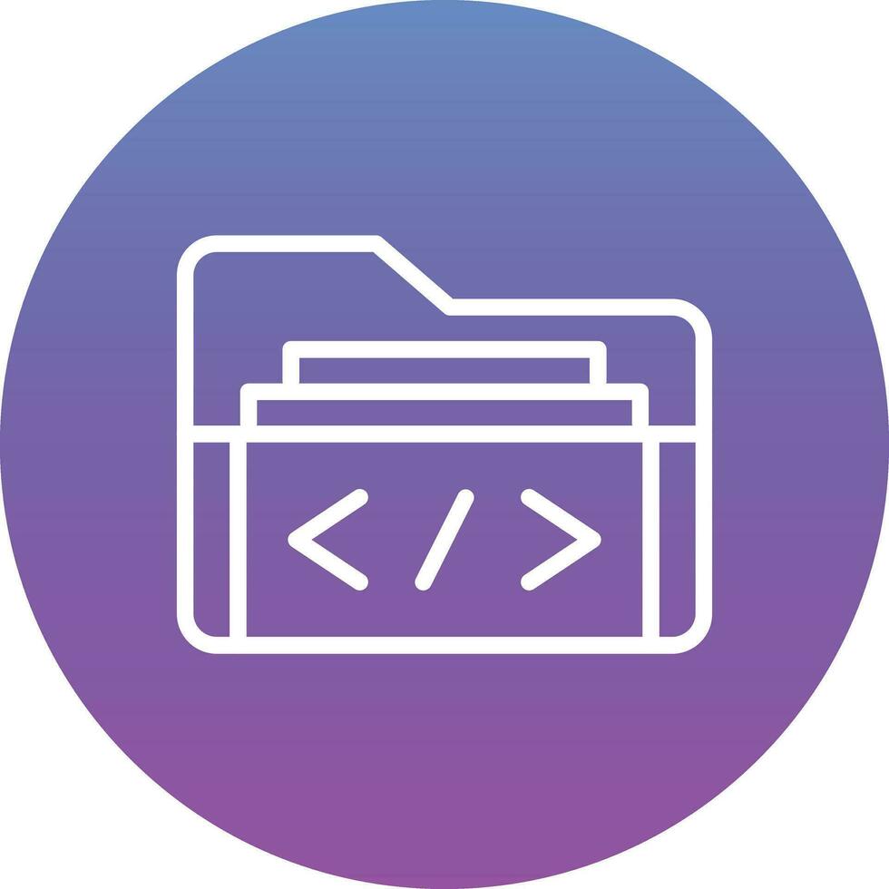 Coding Folder Vector Icon 36478990 Vector Art at Vecteezy