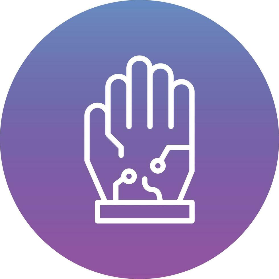 Wired Gloves Vector Icon