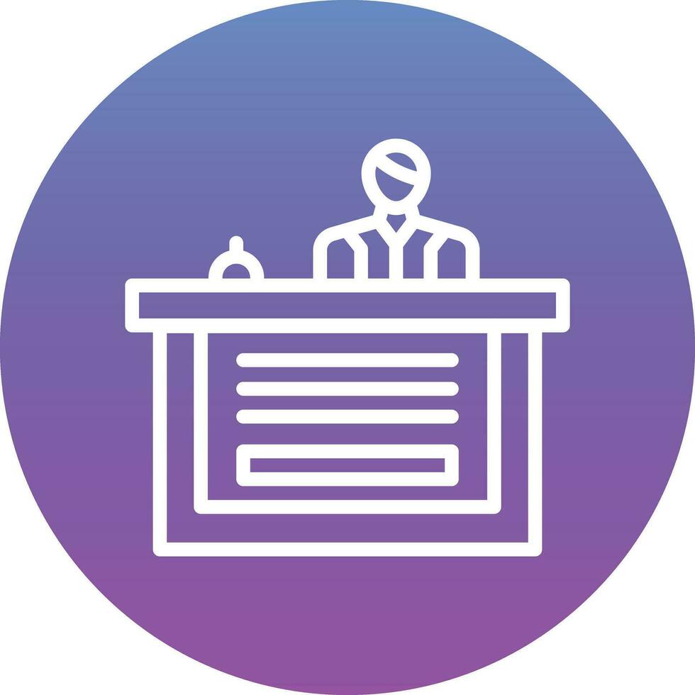 Receptionist Vector Icon