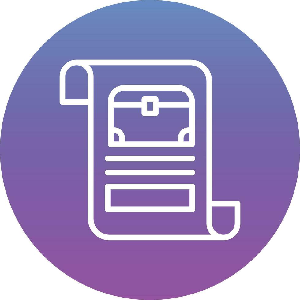 Pirate Scroll Vector Icon