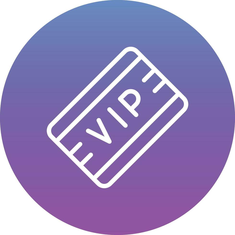 VIP Pass Vector Icon