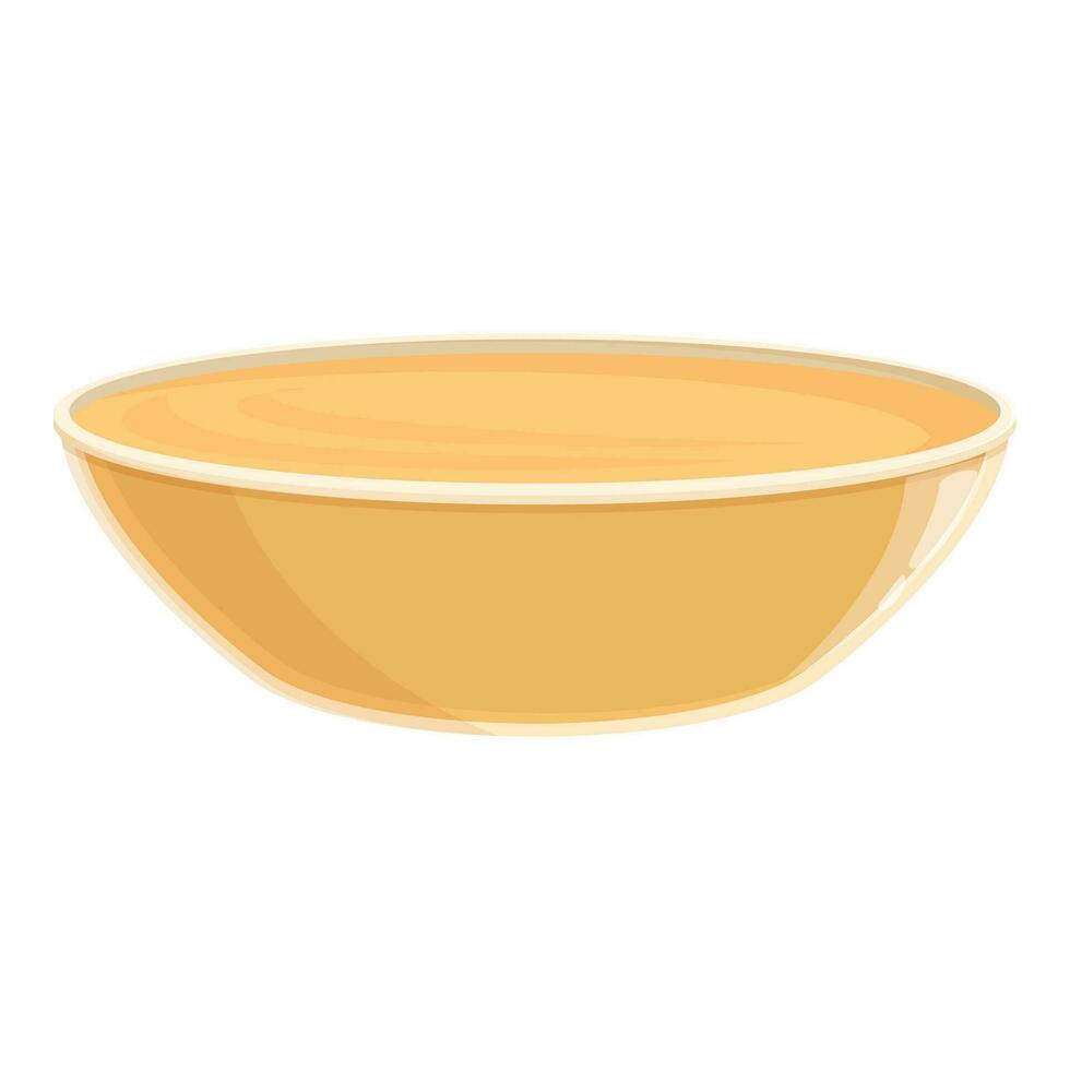 Bowl food tahini icon cartoon vector. Cream paste vector