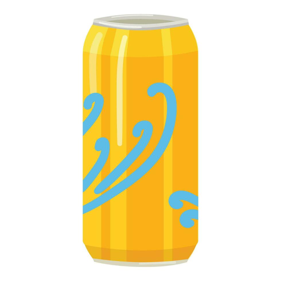 Soda tin can icon cartoon vector. Drink canned vector