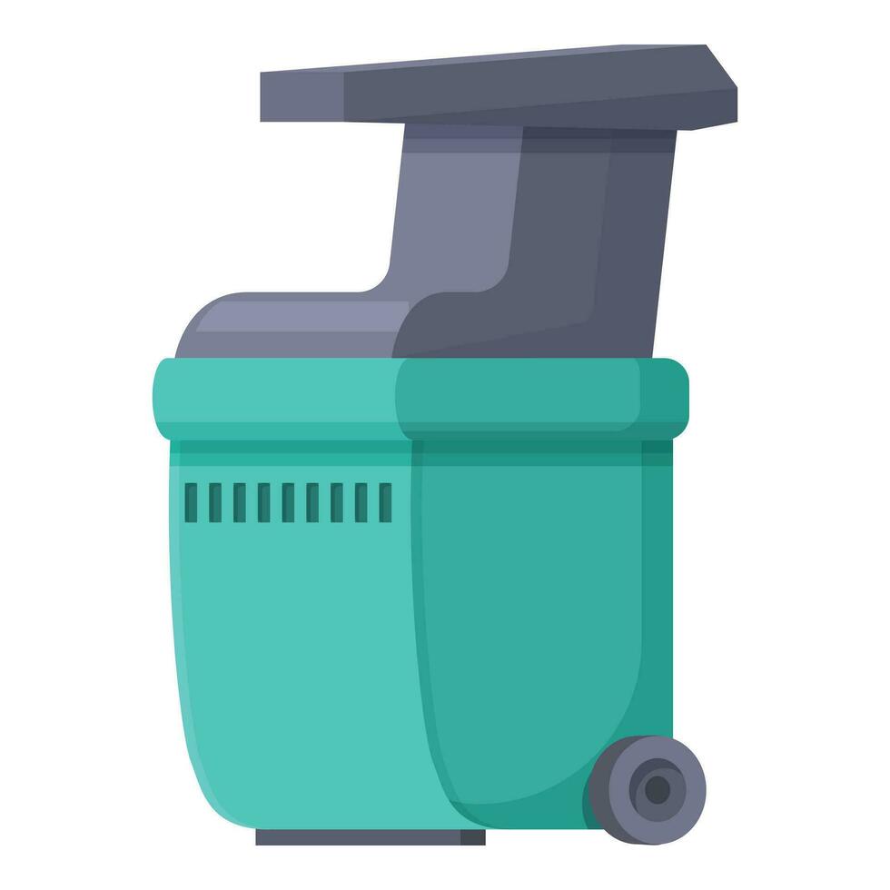 Electric shredder icon cartoon vector. Robot tool vector