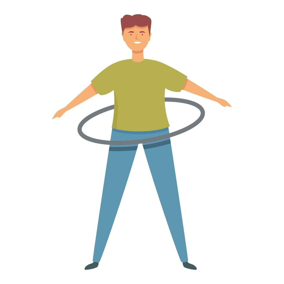 Play circle body icon cartoon vector. Student gym happy vector