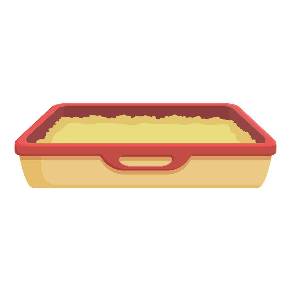 Family clean tray icon cartoon vector. Animal clean filter vector