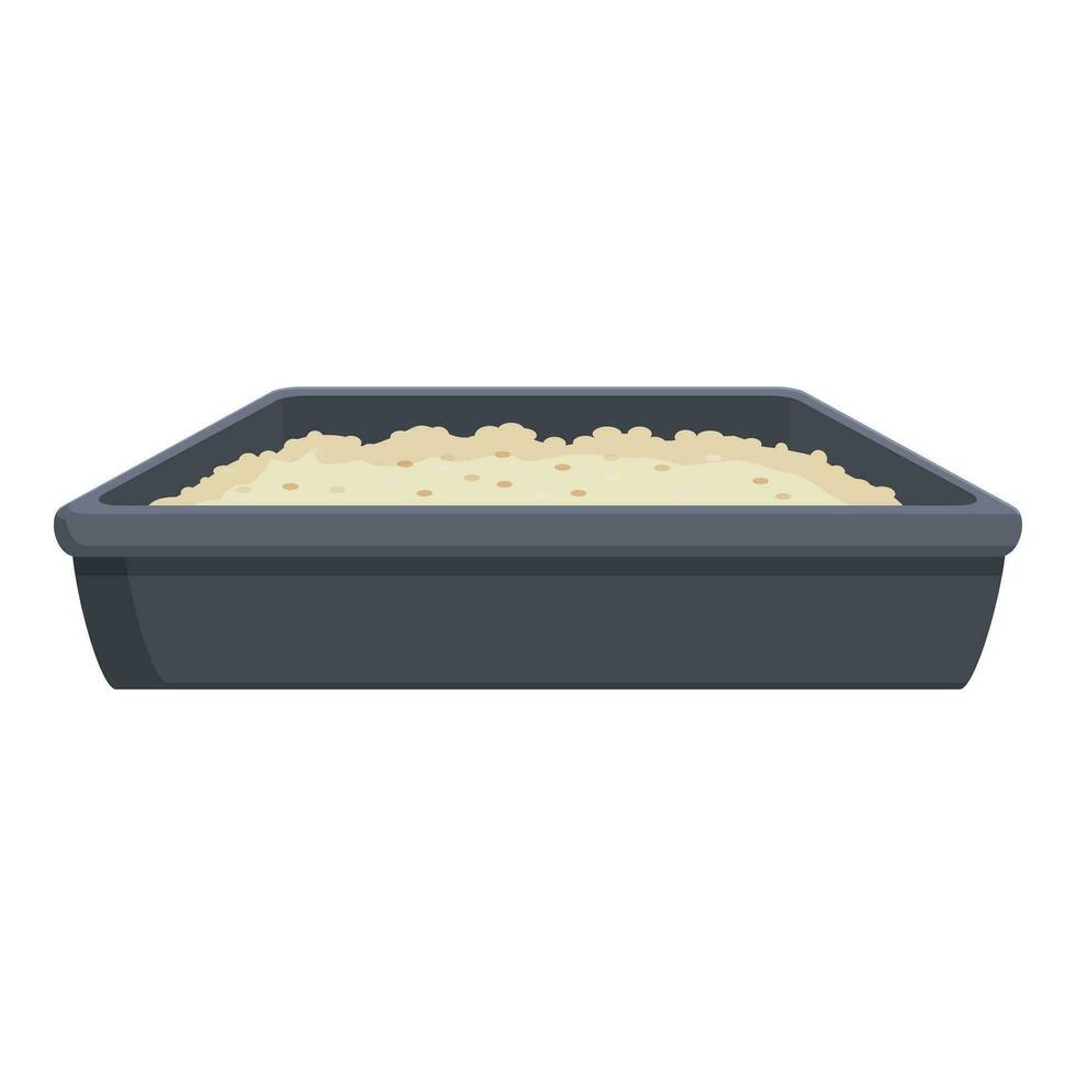 Cute sand tray icon cartoon vector. Kid modern bag vector