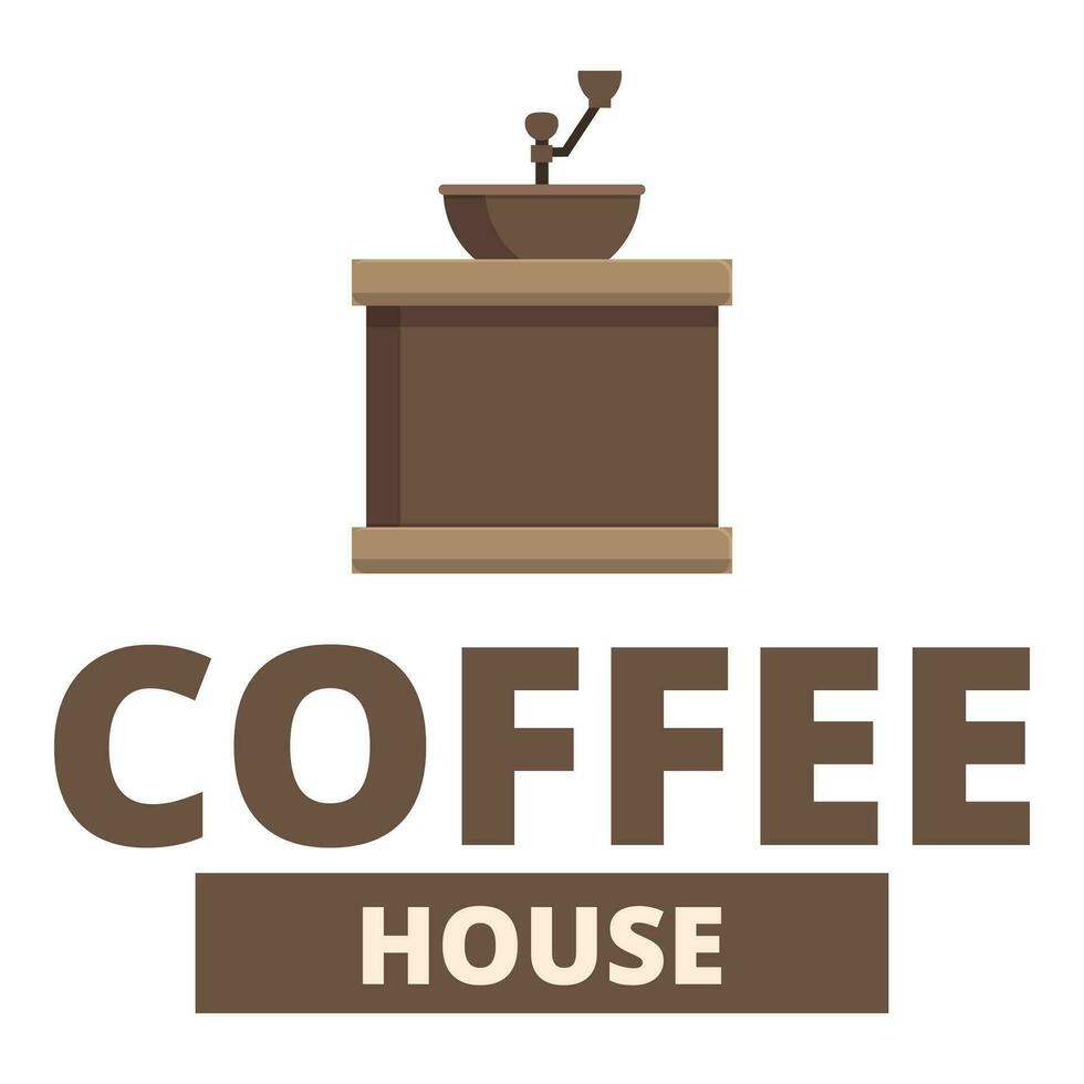 Coffee house grinder board icon cartoon vector. Bar tavern vector