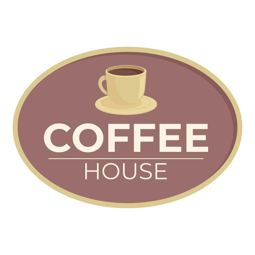 Coffee house board icon cartoon vector. Street cafeteria vector