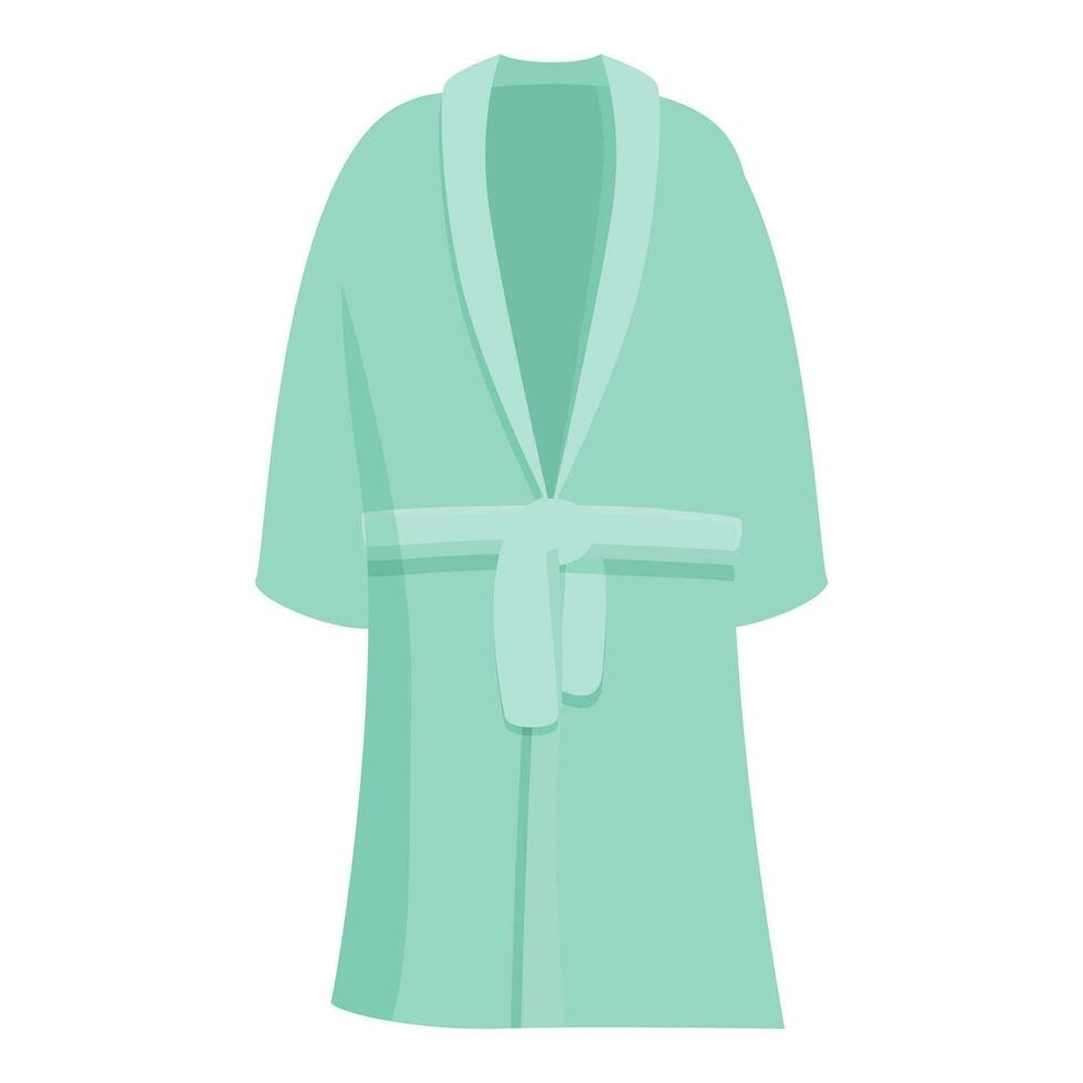 Bathing dressing gown icon cartoon vector. Espresso style vector