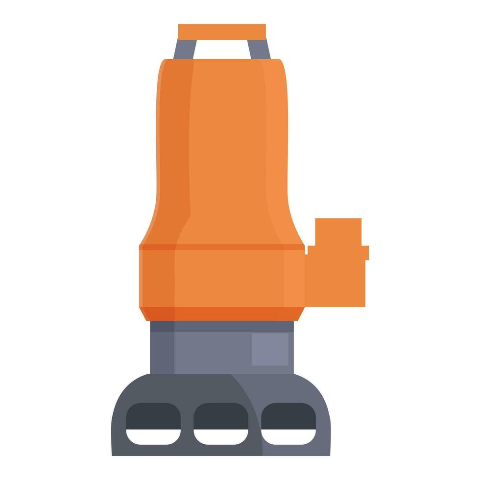 Modern submersible pump icon cartoon vector. Pipe gear vector