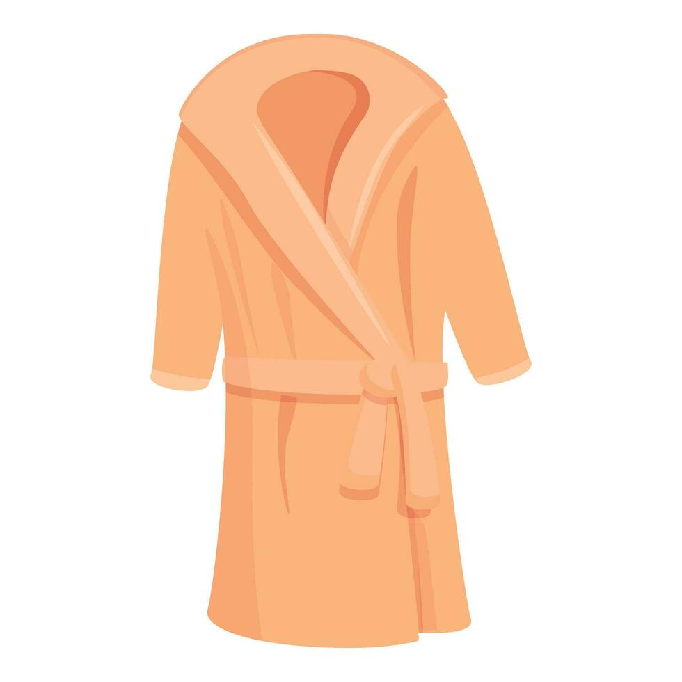 Cotton dressing gown icon cartoon vector. Female lounge vector