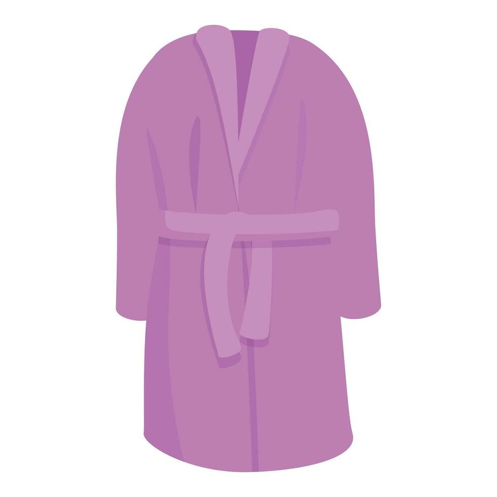 rosado vendaje vestido icono dibujos animados vector. ducha bata de baño vector