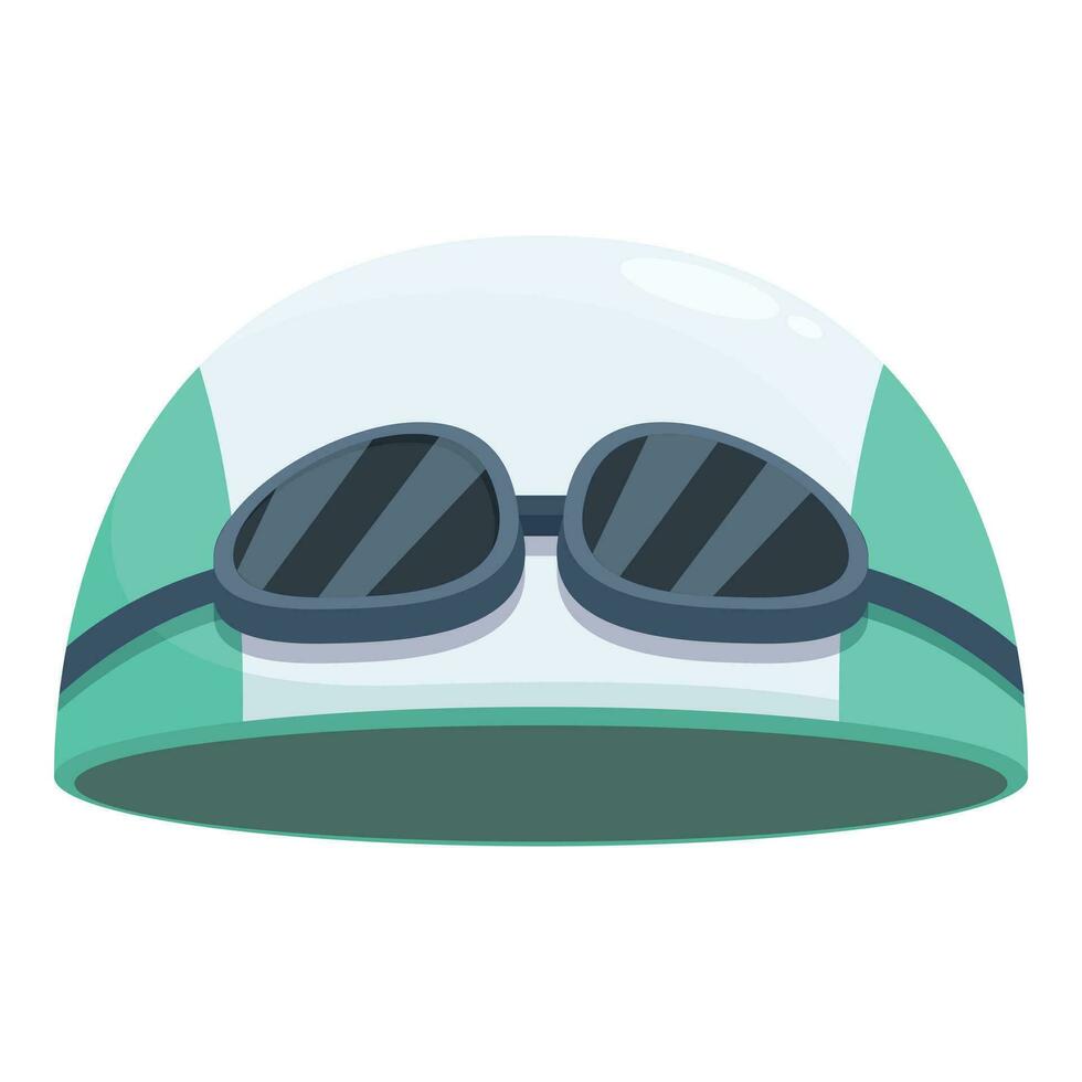 Professional swim cap icon cartoon vector. Perfect aquatic vector
