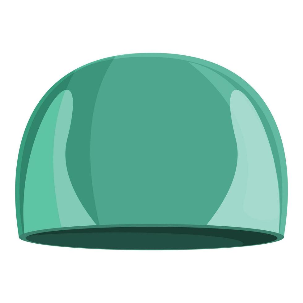 verde nadando gorra icono dibujos animados vector. verano equipo vector