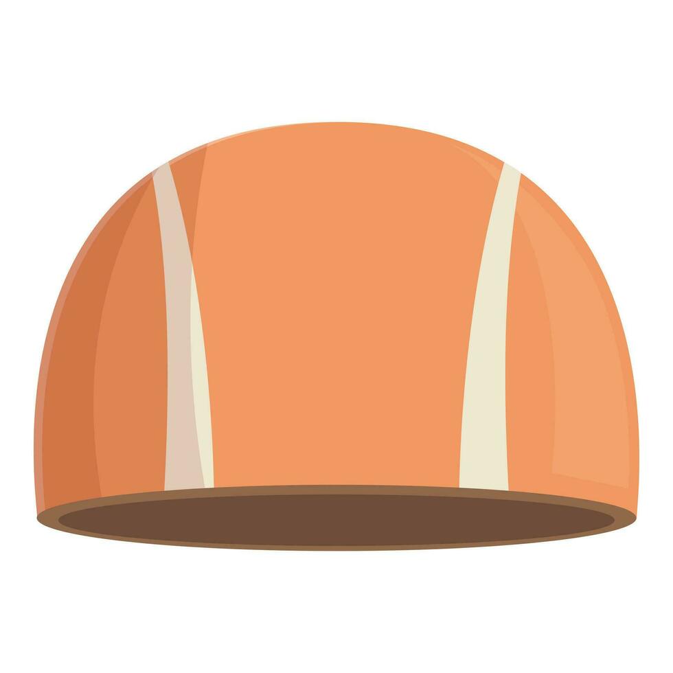 Water swimming cap icon cartoon vector. Summer time fashion vector