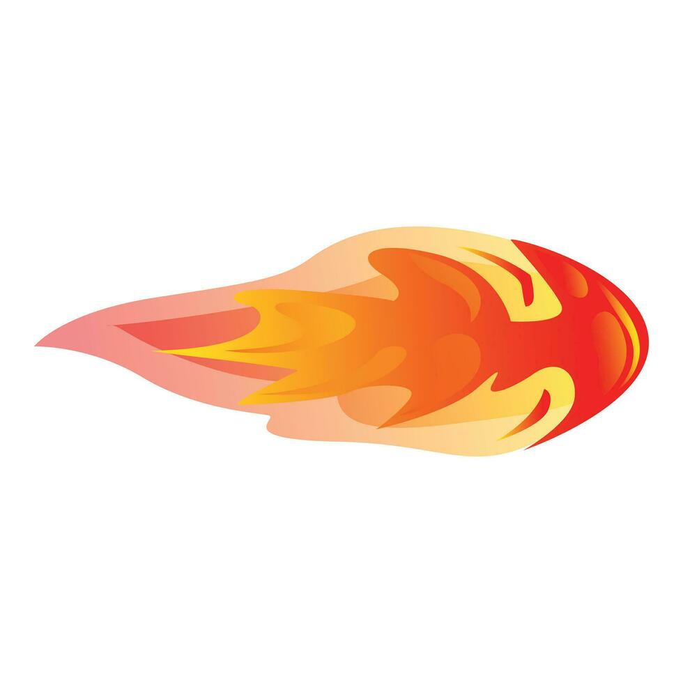 Fire game fiction icon cartoon vector. Laser beam vector