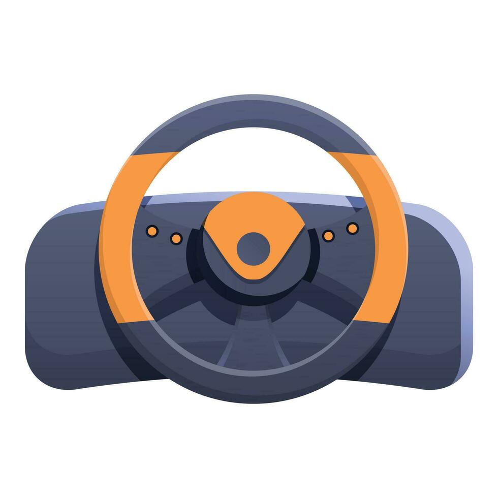 Racing gaming pad icon cartoon vector. Control monitor device vector