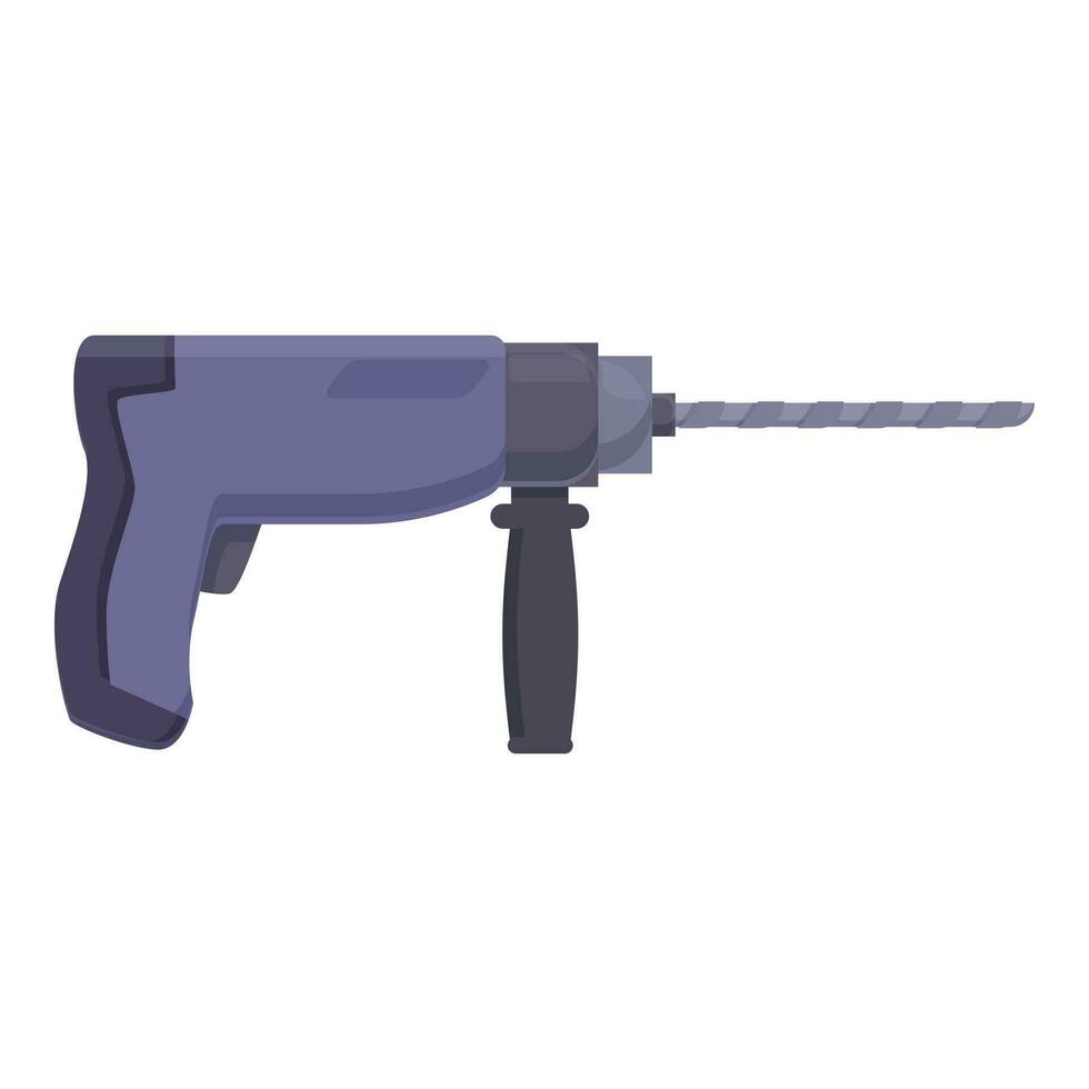 Work electric hammer icon cartoon vector. Machine power vector