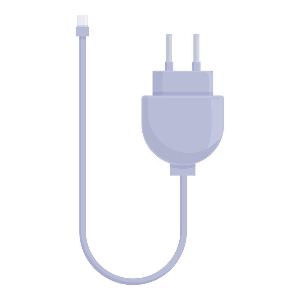 Wire charger usb cable icon cartoon vector. Low energy vector