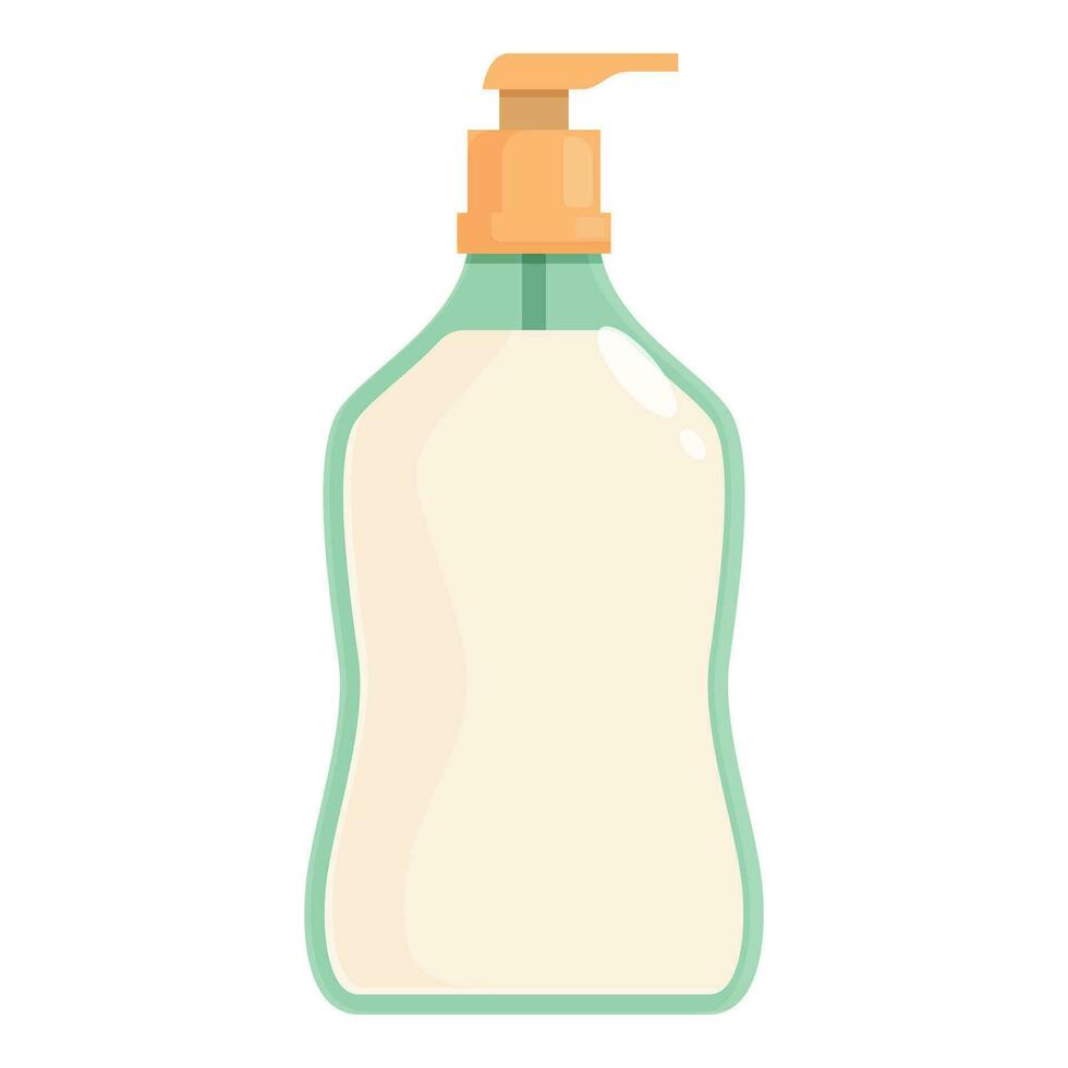 Cream soap dispenser icon cartoon vector. Liquid pump vector