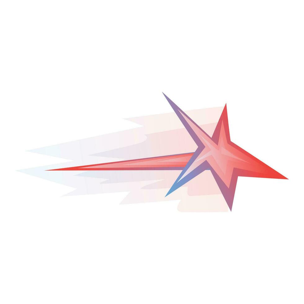 Star flash star icon cartoon vector. Fantasy effect vector