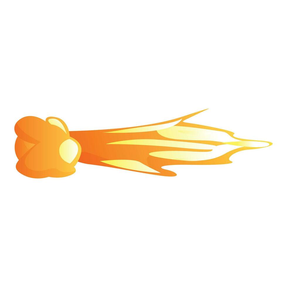 Fire laser icon cartoon vector. Gun beam vector