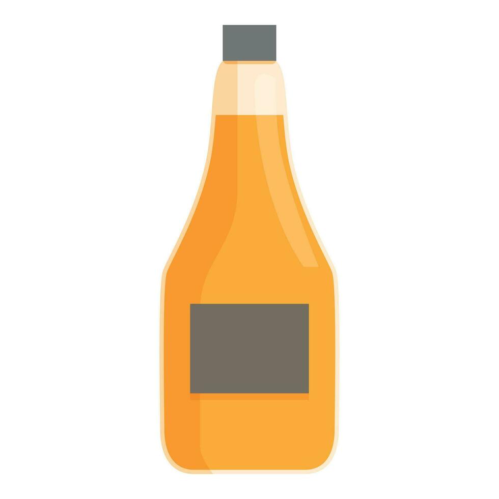 manzana sidra botella icono dibujos animados vector. comida barril vaso vector