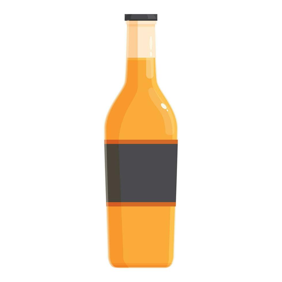 Apple cider beer icon cartoon vector. Drink glass vector