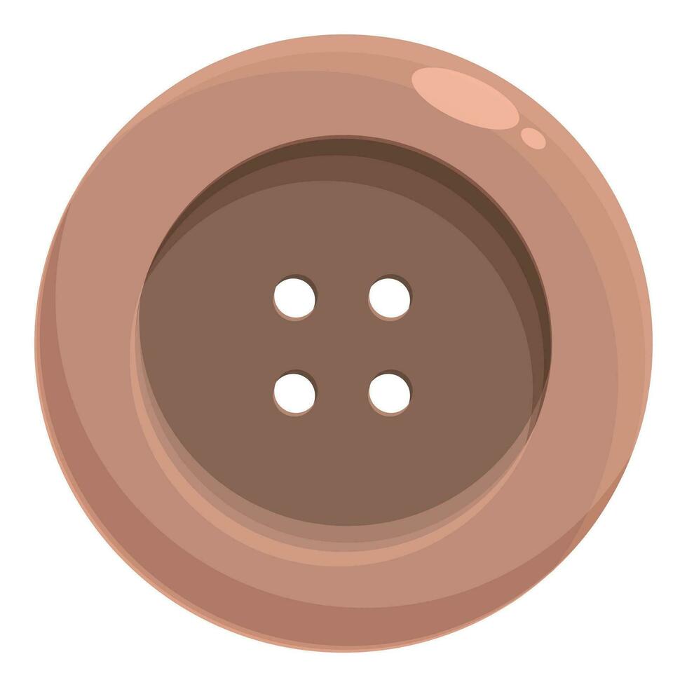Brown circular button icon cartoon vector. Pants classic denim 36480297
