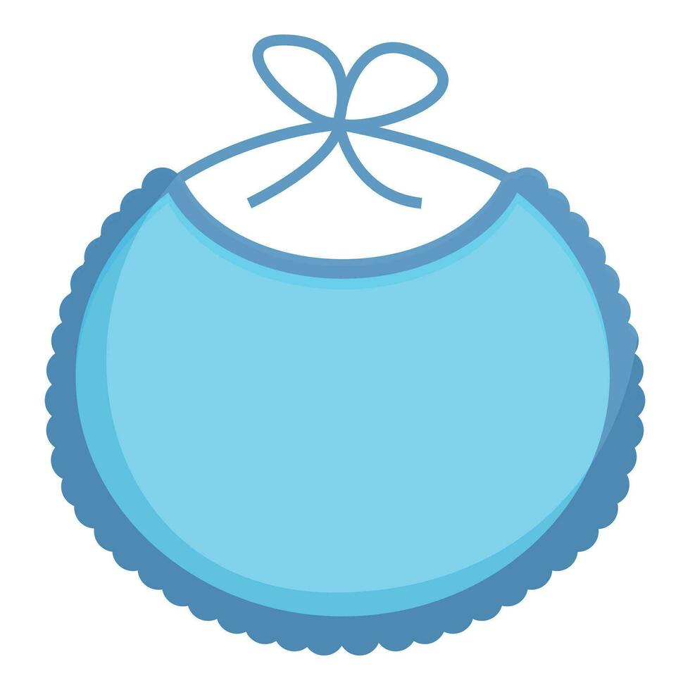 Blue sky bib icon cartoon vector. Kid infant care vector