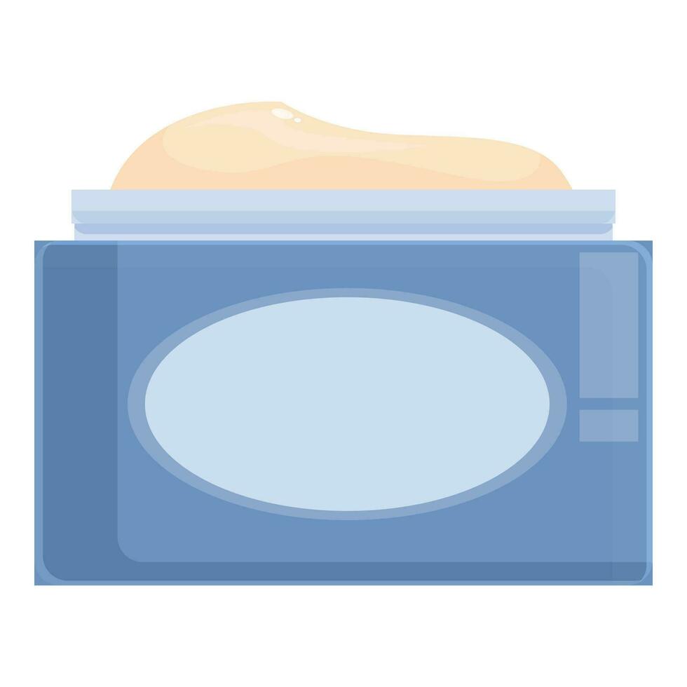 Diaper cream jar icon cartoon vector. Small irritation vector