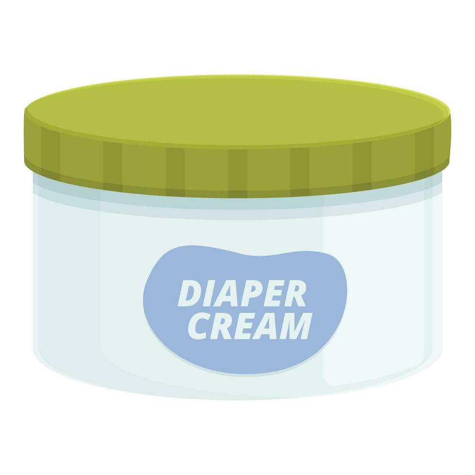 Diaper cream icon cartoon vector. Chemical infection vector