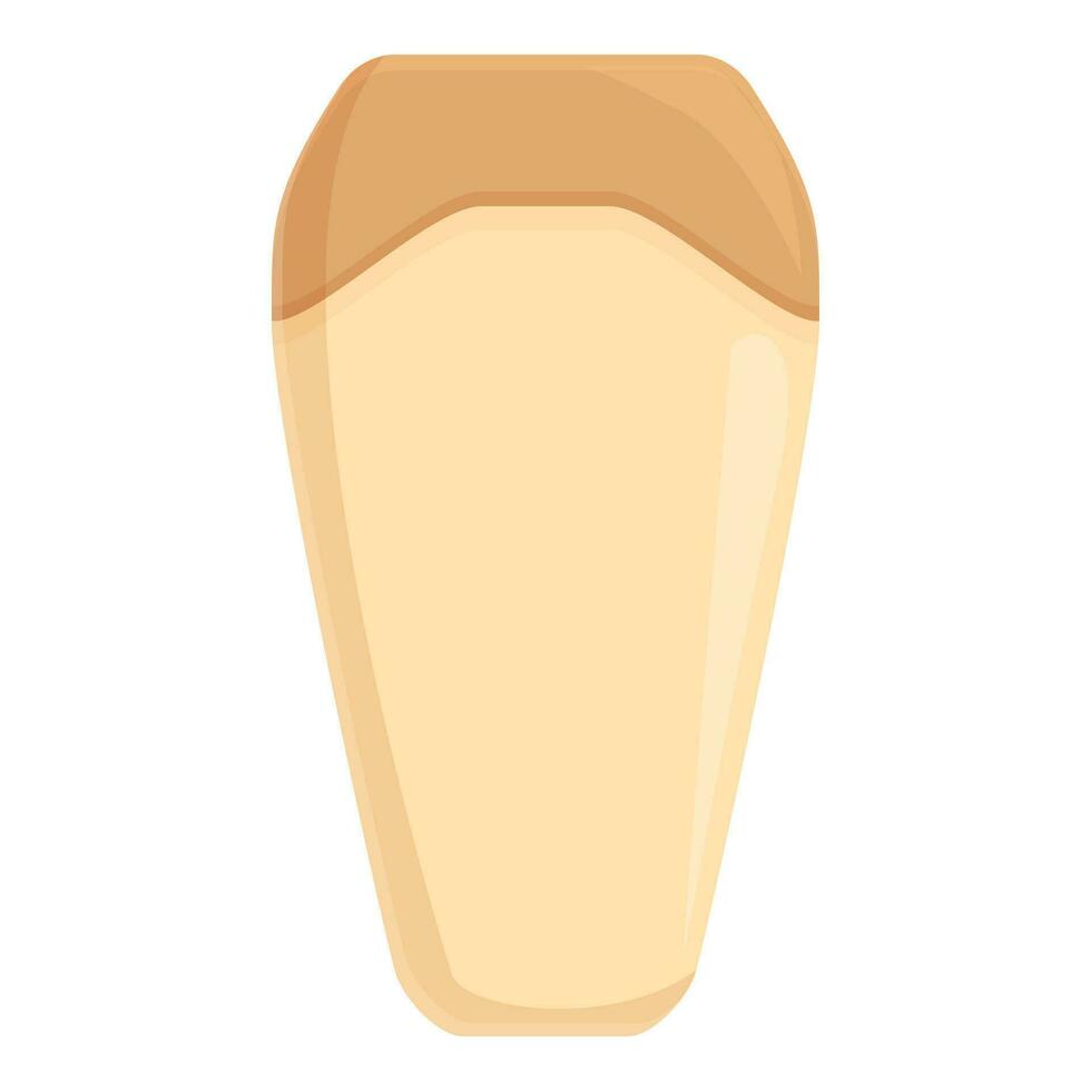 Shampoo cream bottle icon cartoon vector. Small bottom nappy vector