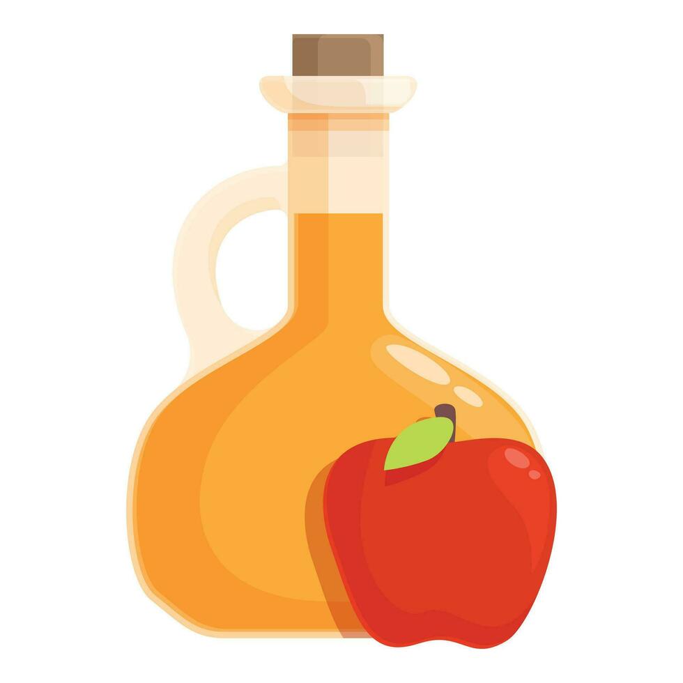 Apple cider natural icon cartoon vector. Cask squash vector