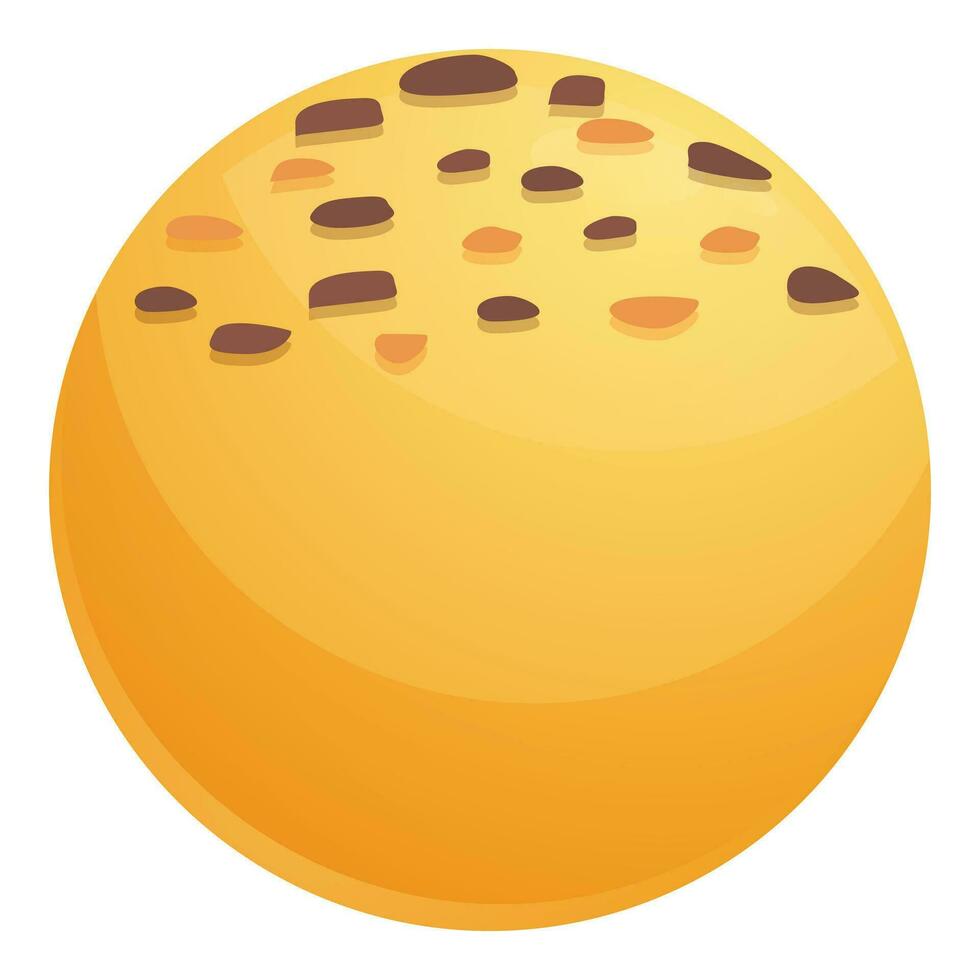 Leche cacao bomba icono dibujos animados vector. azúcar caliente pelota vector